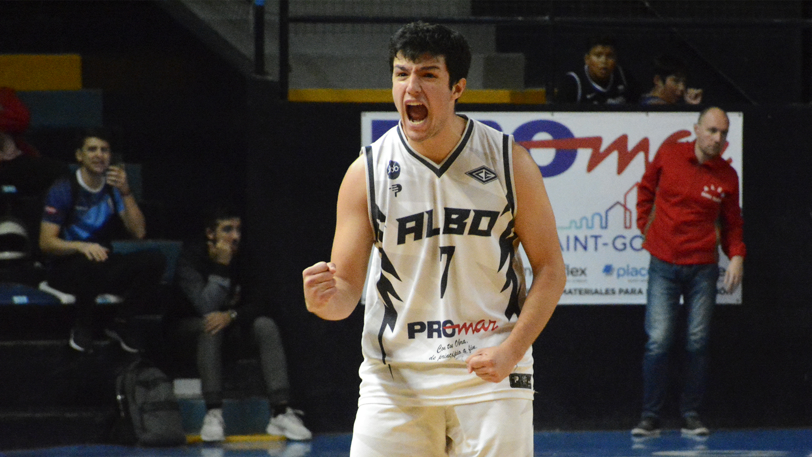 Rosso Estudiantes Alem Básquet masculino